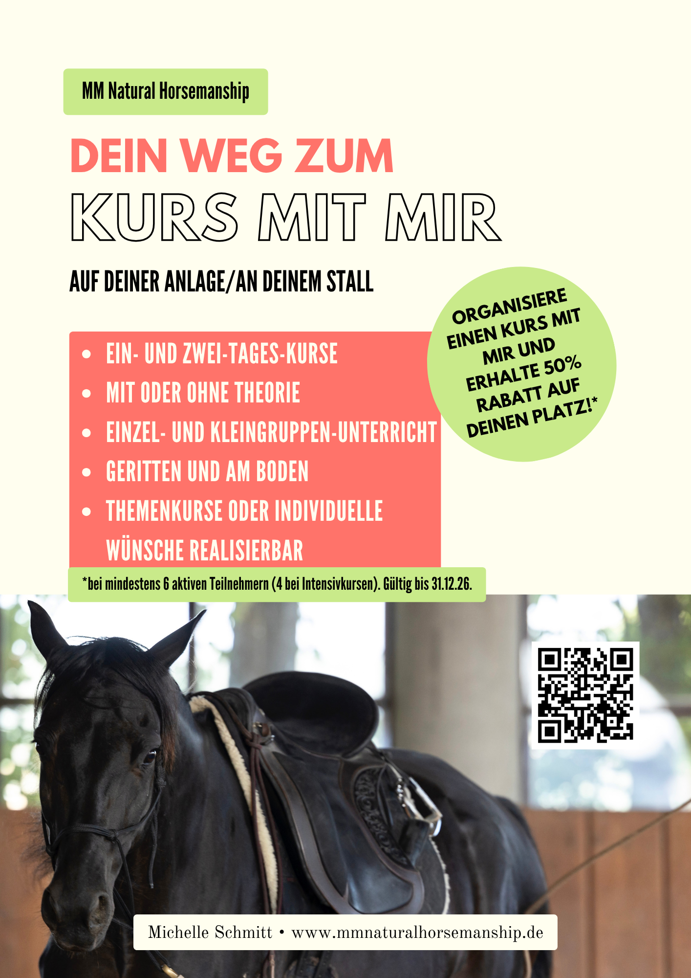 Flyer Kurs Malik mit Michelle